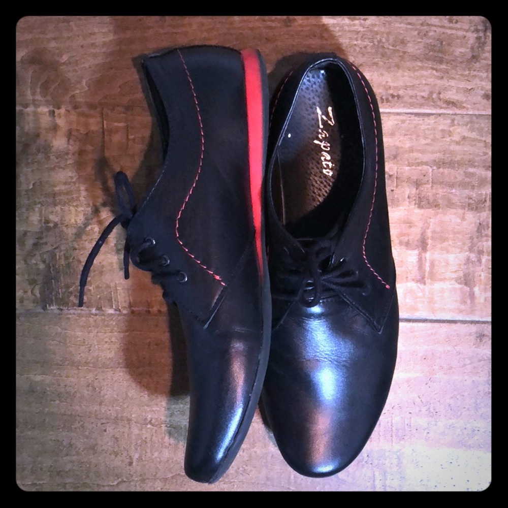 Leather loafers italian